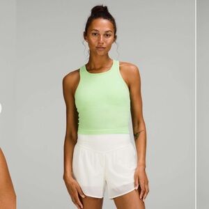 Like New Lululemon Ebb to Street Cropped Racerback Tank Top. Size 8